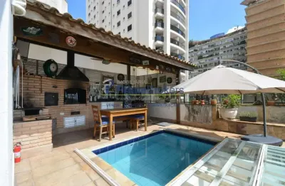 Cobertura duplex, 382m² - 4 dormitórios, 4 suítes, 6 vagas, piscina e área gourmet - higienópolis