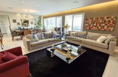 Apartamento, 240m² - 3 dormitórios, 3 suítes, 4 vagas, varanda gourmet com churrasqueira - brooklin