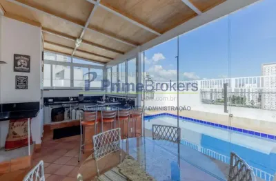 Cobertura duplex, 275m² - 3 dormitórios, 2 suítes, 3 vagas, piscina privativa - brooklin