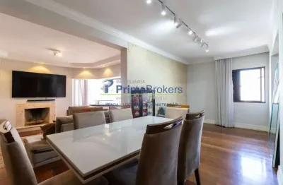 Apartamento, 110m² - 2 dormitórios, 1 suíte, 2 vagas, lareira - campo belo