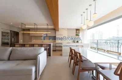 Apartamento á venda  com 153m² - 3 suítes - varanda - vagas - moema pássaros