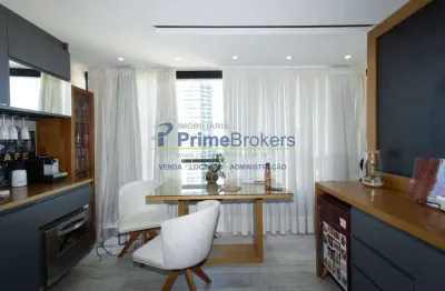 Com área privativa de 94 m², a cobertura dispõe de 1 dormitório, 1 suíte, 2 banheiros sociais e 2 va