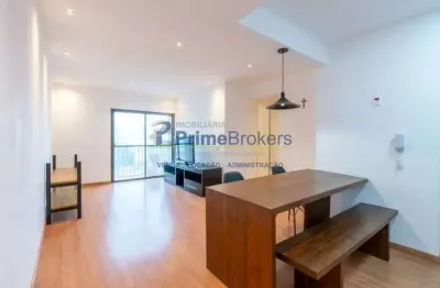 Apartamento com 70m² de área útil- 2 quartos- 2 banheiros- varanda- 1 vaga- vila olimpia - são paulo