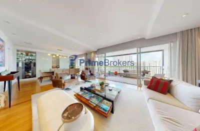 Apartamento de luxo, 316m² - 4 dormitórios, 4 suítes, 5 vagas, terraço envidraçado - moema índios