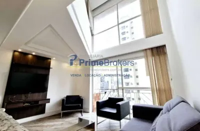 Duplex, 57m² - 1 dormitório, 1 suíte, 1 vaga, pé-direito duplo - itaim bibi