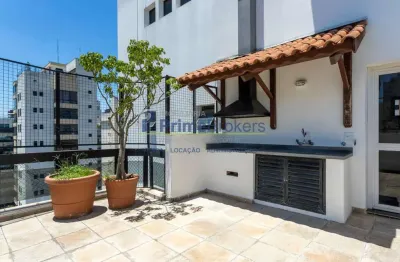 Cobertura duplex com 305a.u  varanda - 4 quartos sendo 2 suítes - 4 vagas. moema.