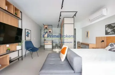 Studio, 45m² - 1 Dormitório, 1 Vaga, Mobiliado e Pronto - Campo Belo