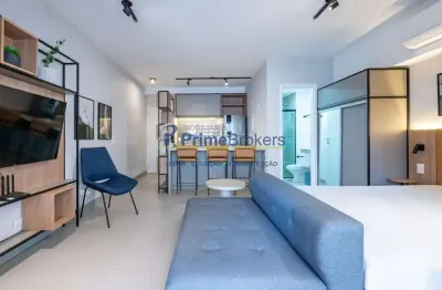 Studio, 40m² - 1 dormitório, 1 vaga, mobiliado e pronto - campo belo