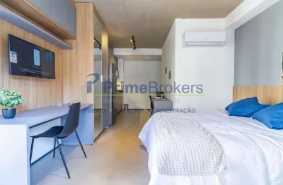 Studio, 34m² - mobiliado, vista permanente, closet - cerqueira césar