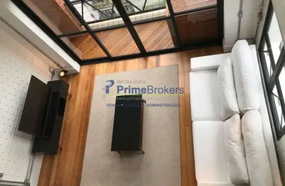 Apto  duplex : mobiliado, 75 m², 1 suíte, 2 vagas, depósito, ar condicionado, próximo ao metrô
