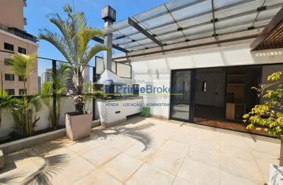 Cobertura penthouse à venda 136m2 , 1 dormitório , 2 vagas em vila olímpia