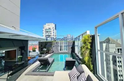 Cobertura à venda  no brooklin 305m², com piscina e vista da cidade