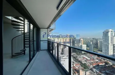 Cobertura duplex 77a.u - 2 quartos - varanda - 1 vaga - vila olimpia - são paulo