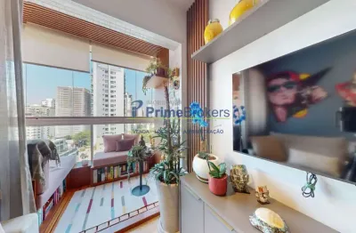 Apartamento á venda em vila olímpia com 2 quartos, sendo 1 suíte, 78m² - varanda - 2 vagas
