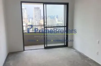 Studio com 25m² de área útil- 1 quarto- 1 banheiro- Varanda- Vila Olímpia - São Paulo