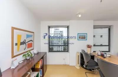 Conjunto comercial mobiliado á venda em jardim paulista, 30m² - vista permanente - são paulo