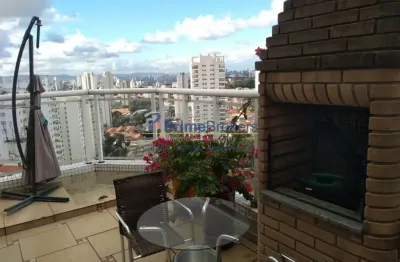 Apartamento cobertura à venda 3 dormitórios 3 vagas com área externa na vila gumercindo apartamento