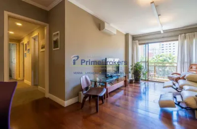 Apartamento, 104m² - 3 dormitórios, 1 suíte, 2 vagas, sacada - moema