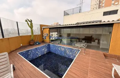 Cobertura para venda em vila gumercindo com 3 quartos, sendo 1 suíte, 185m²