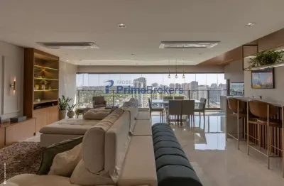 Apartamento tipo para venda em campo belo com 3 quartos, sendo 3 suítes, 143m²