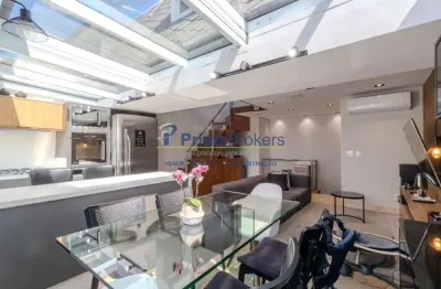 Cobertura para venda em itaim bibi com 2 quartos, sendo 1 suíte, 100m²