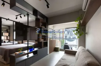 Studio, 29m² - 1 dormitório, 1 suíte, 1 vaga, varanda integrada - jardins