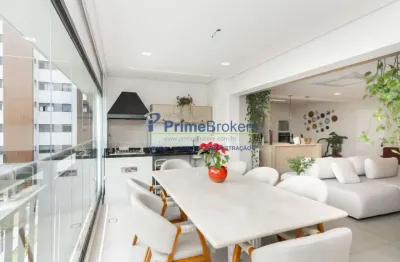 Apartamento, 130m² - 2 dormitórios, 2 suítes, 2 vagas, varanda gourmet - brooklin