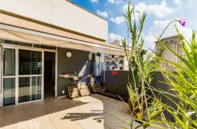 Cobertura à venda em campinas, cambuí, com 2 suítes, com 121.52 m², petrópolis - cambui