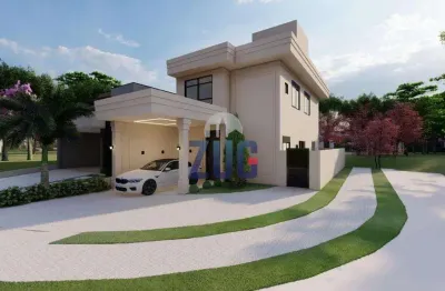 Sobrado à venda em paulínia, vila monte alegre, com 3 suítes, com 164.92 m², terras da estância