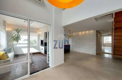 Apartamento duplex à venda em campinas, cambuí, com 2 suítes, com 104 m²