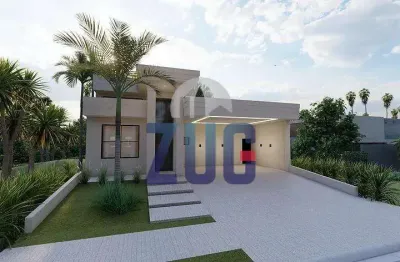 Casa à venda em paulínia, parque brasil 500, com 3 suítes, com 191.86 m², residencial santorini