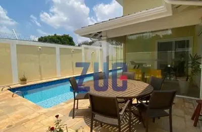Sobrado à venda em campinas, parque taquaral, com 4 suítes, com 256.75 m², parque da lagoa
