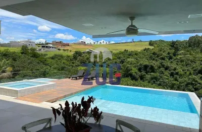 Sobrado à venda em campinas, loteamento residencial entre verdes (sousas), com 6 suítes