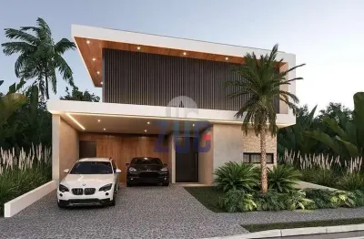 Sobrado à venda em paulínia, parque brasil 500, com 3 suítes, com 366.05 m², residencial santorini