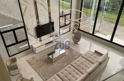 Sobrado à venda em louveira, santa isabel ii, com 4 suítes, com 414 m²