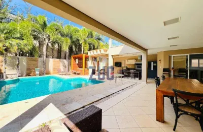 Sobrado para alugar em campinas, loteamento alphaville campinas, com 4 suítes, com 516 m²