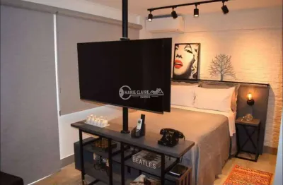 Studio com vaga mobiliado à venda no centro de são paulo 395mil