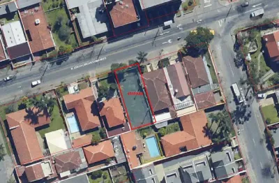 Terreno à venda na rua joão alencar guimarães, 425, santa quitéria, curitiba, 384 m2 por r$ 1.050.000