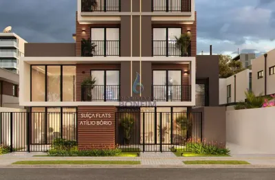 Apartamento com 1 quarto à venda na rua atílio bório, alto da rua xv, curitiba, 20 m2 por r$ 291.620
