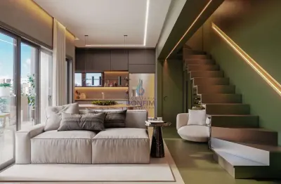 Cobertura com 3 quartos à venda na rua petit carneiro, água verde, curitiba, 102 m2 por r$ 1.810.908