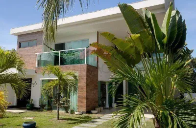 Casa para venda em camaçari, guarajuba (monte gordo), 6 dormitórios, 6 suítes, 8 banheiros, 2 vagas