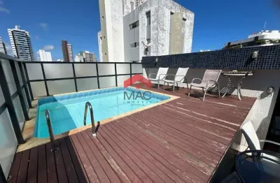 Cobertura para venda em salvador, chame-chame, 4 dormitórios, 3 suítes, 6 banheiros, 2 vagas