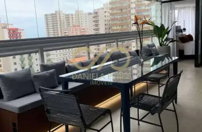 Apartamento cinematográfico com 150mts de area últil, completamente decorado, natupi em praia grande sp