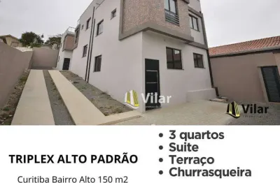 Sobrado com 3 dormitórios à venda, 150 m² por r$ 649.000,00 - bairro alto - curitiba/pr