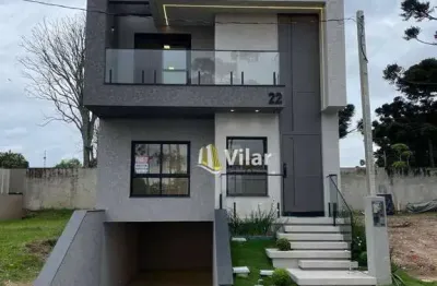 Sobrado com 3 dormitórios à venda, 220 m² por r$ 1.600.000 - pinheirinho - curitiba/pr