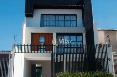 Sobrado com 3 dormitórios à venda, 250 m² por r$ 1.580.000 - cajuru - curitiba/pr