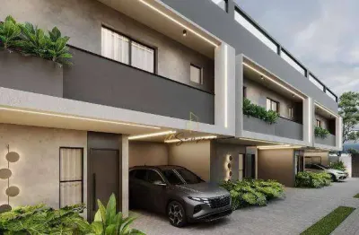 Sobrado com 3 dormitórios à venda, 120 m² por r$ 759.000, rua são judas tadeu, 193 so 03 - capão raso - curitiba/pr