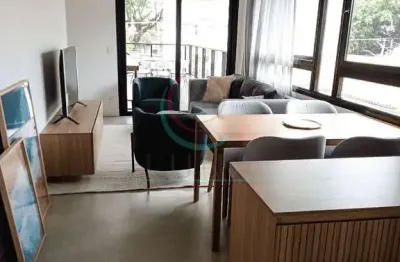 Apartamento  para locação no bairro de  pinheiros, a 4 minutos do metrô faria lima, totalmente mobi