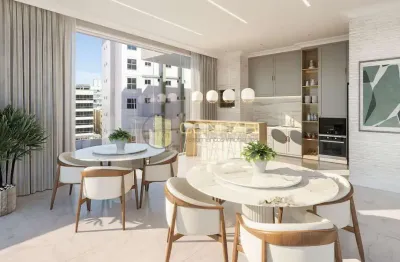 Apartamento diferenciado, 4 suítes, meia praia, itapema, sc