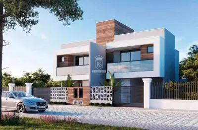 Sobrado geminado de alto padrão com 3 suítes próximo à bombas